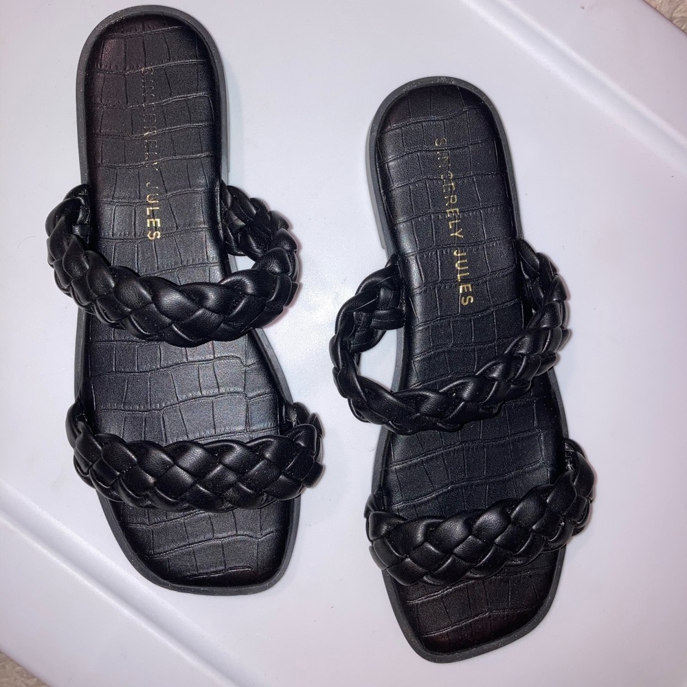 Black Braided sandals